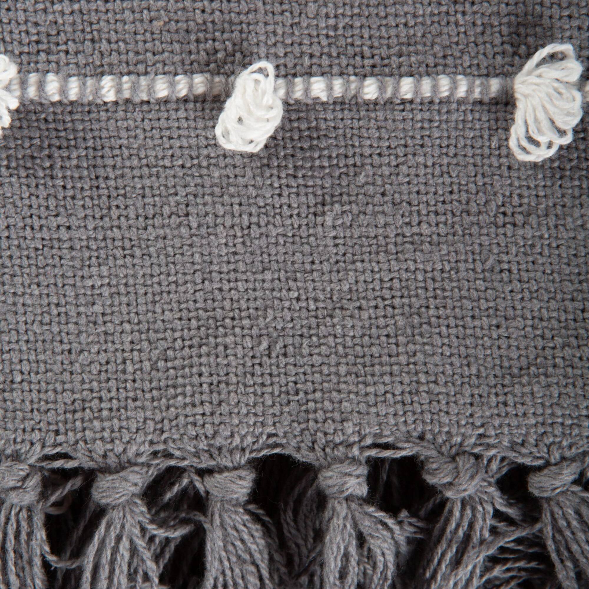 DII® Gray Woven Loop Throw